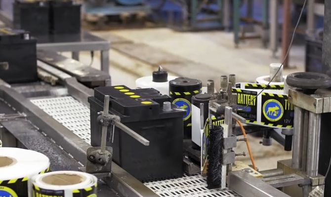 Production de batteries Tyumen